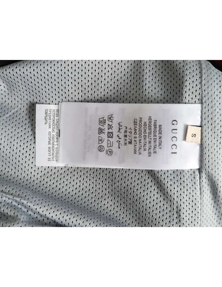 Gucci towel embroidered double G patchwork jacket TSK2,Cheap Replica Reps Gucci