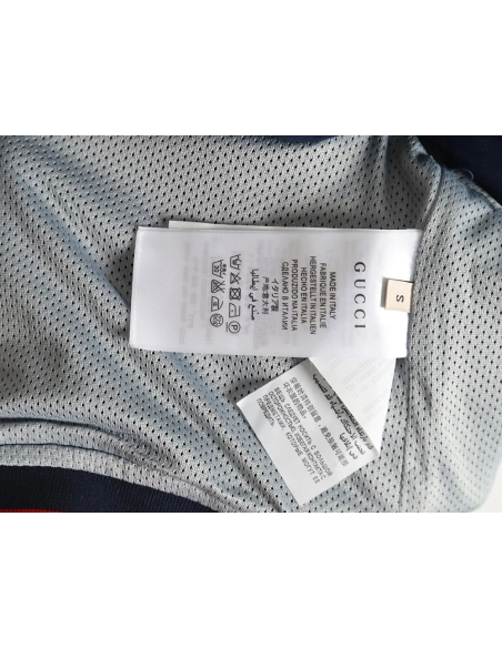 Gucci towel embroidered double G patchwork jacket TSK1,Cheap Replica Reps Gucci