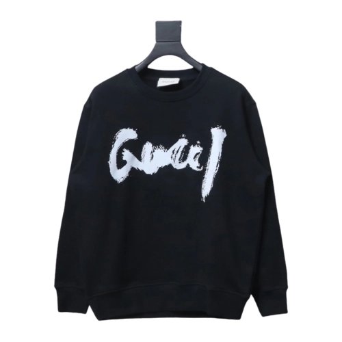 Gucci Balenciaga Joint Graffiti Letters Printed Round Neck Sweatshirt,Cheap Replica Reps Gucci