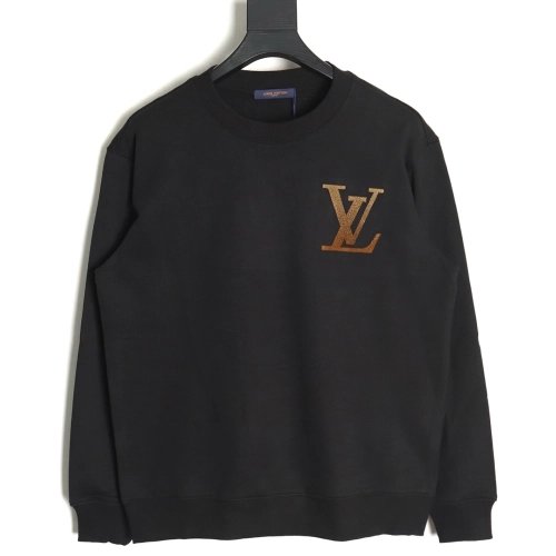 Louis Vuitton gradient flocked letter logo sweatshirt TSK1,Cheap Replica Reps Louis Vuitton