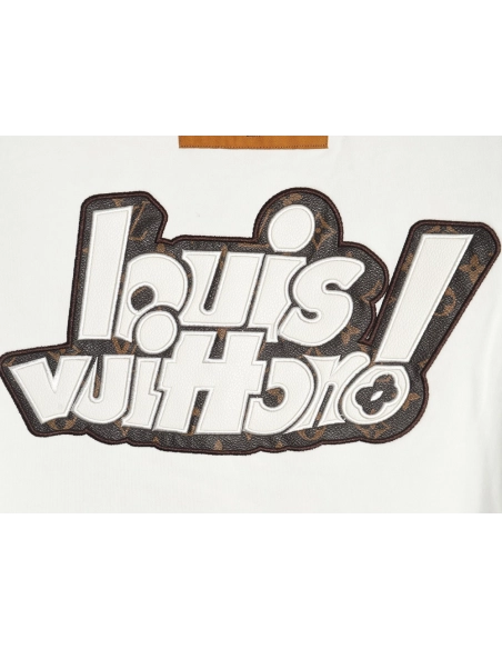 Louis Vuitton lettering embroidered sweatshirt,Cheap Replica Reps Louis Vuitton