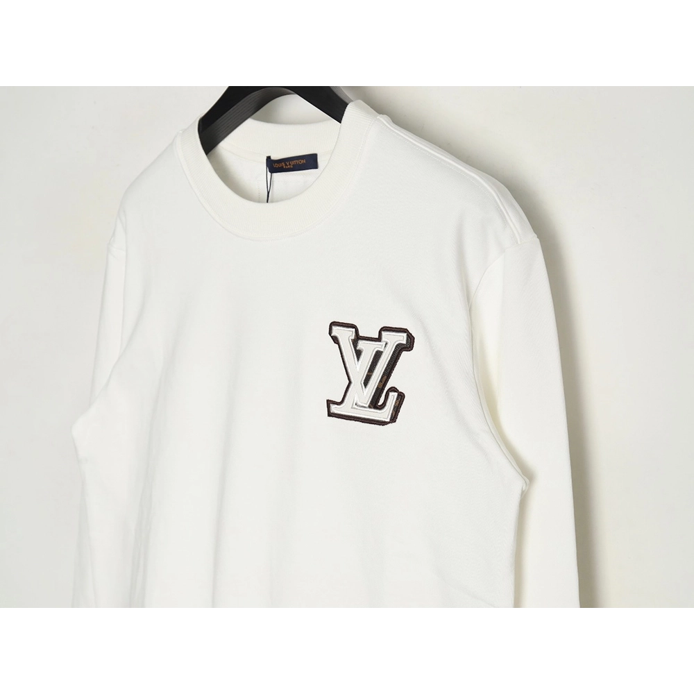Louis Vuitton lettering embroidered sweatshirt,Cheap Replica Reps Louis Vuitton