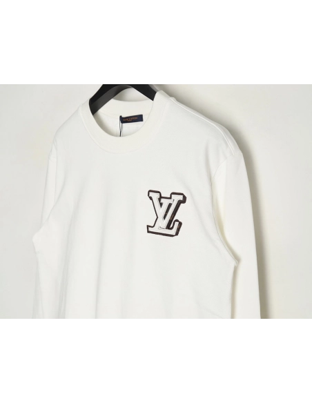 Louis Vuitton lettering embroidered sweatshirt,Cheap Replica Reps Louis Vuitton