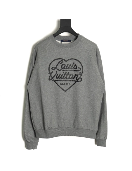 Louis Vuitton Nigo Collaboration 2.0 Heart Foam Sweatshirt,Cheap Replica Reps Louis Vuitton