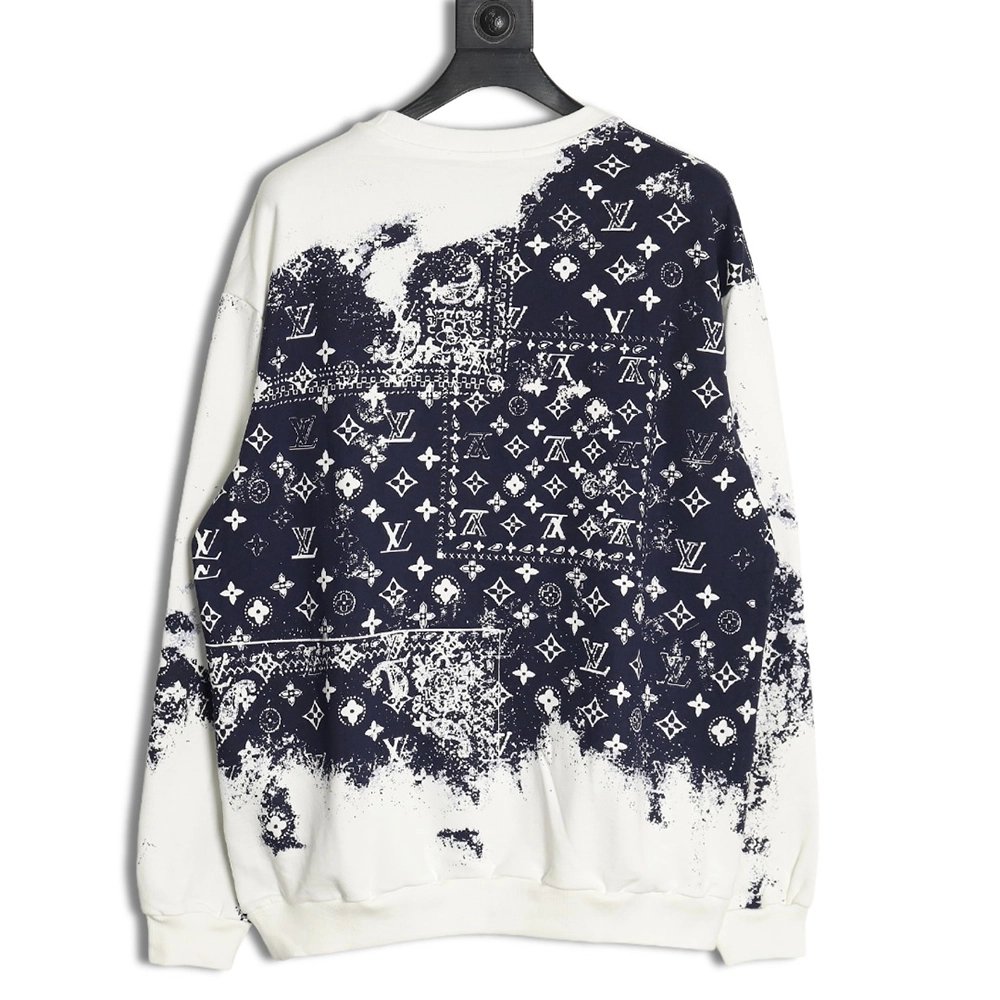 Louis Vuitton Paisley TieDye Crewneck Sweatshirt,Cheap Replica Reps Louis Vuitton