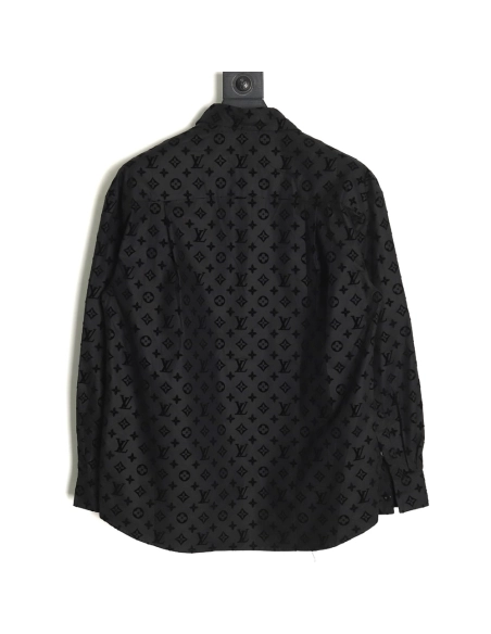 Louis Vuitton flocked monogram shirt,Cheap Replica Reps Louis Vuitton