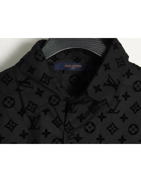 Louis Vuitton flocked monogram shirt,Cheap Replica Reps Louis Vuitton