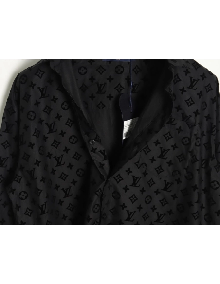 Louis Vuitton flocked monogram shirt,Cheap Replica Reps Louis Vuitton