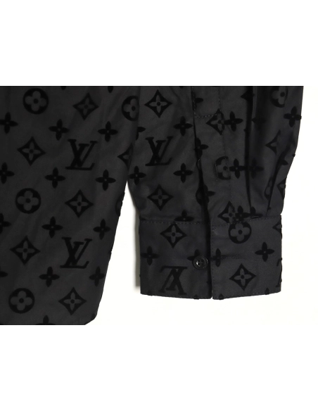 Louis Vuitton flocked monogram shirt,Cheap Replica Reps Louis Vuitton