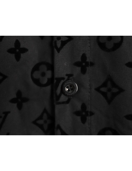 Louis Vuitton flocked monogram shirt,Cheap Replica Reps Louis Vuitton