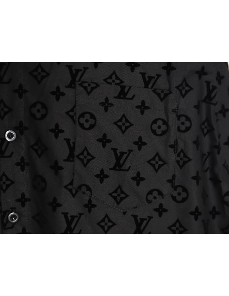 Louis Vuitton flocked monogram shirt,Cheap Replica Reps Louis Vuitton