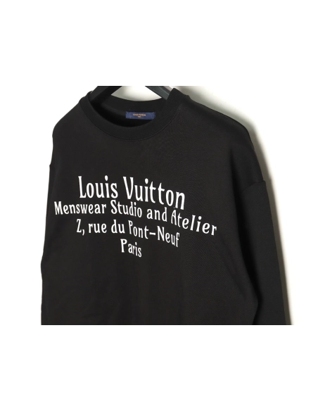 Louis vuitton limited edition slogan V letter sweatshirt TSK1,Cheap Replica Reps Louis Vuitton