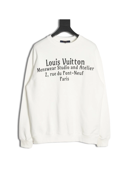 Louis vuitton limited edition slogan V letter sweatshirt,Cheap Replica Reps Louis Vuitton