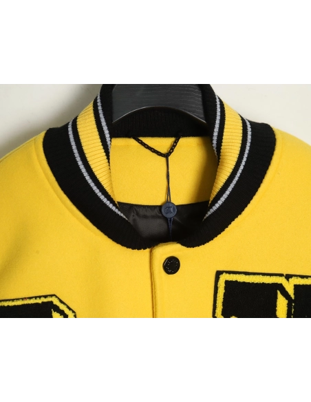 Louis vuitton baseball jacket with lettering logo TSK3,Cheap Replica Reps Louis Vuitton