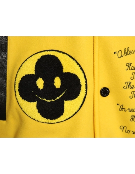 Louis vuitton baseball jacket with lettering logo TSK3,Cheap Replica Reps Louis Vuitton