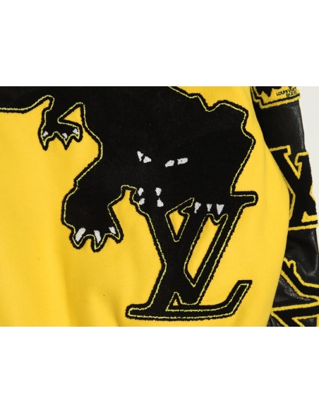 Louis vuitton baseball jacket with lettering logo TSK3,Cheap Replica Reps Louis Vuitton