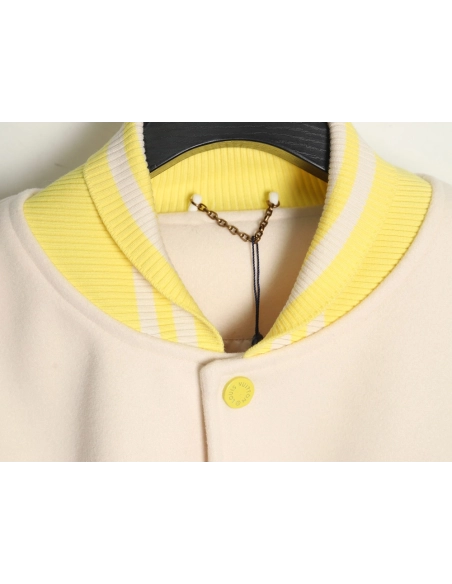Louis vuitton baseball jacket with lettering logo TSK1,Cheap Replica Reps Louis Vuitton