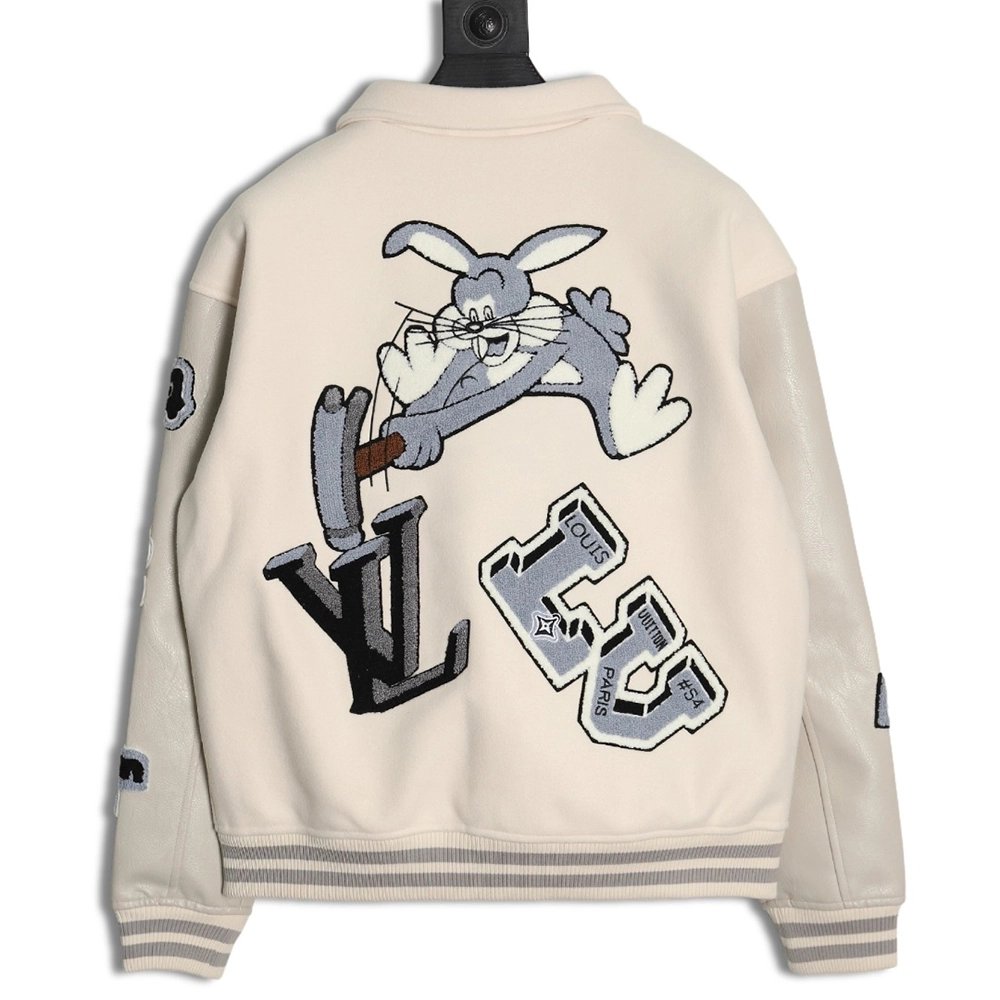 Louis vuitton baseball jacket with lettering logo,Cheap Replica Reps Louis Vuitton