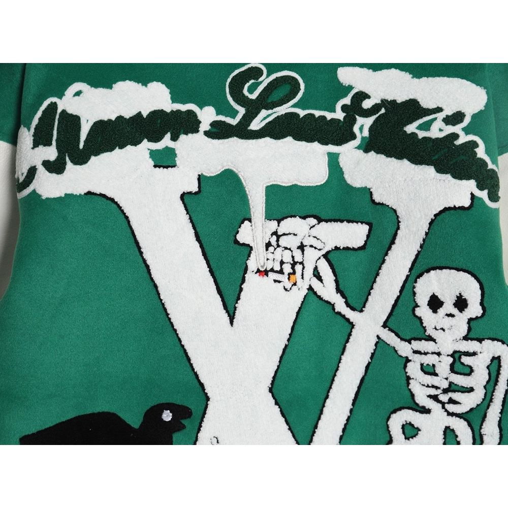 Louis vuitton The Wizard of Oz wool and leather baseball jacket,Cheap Replica Reps Louis Vuitton