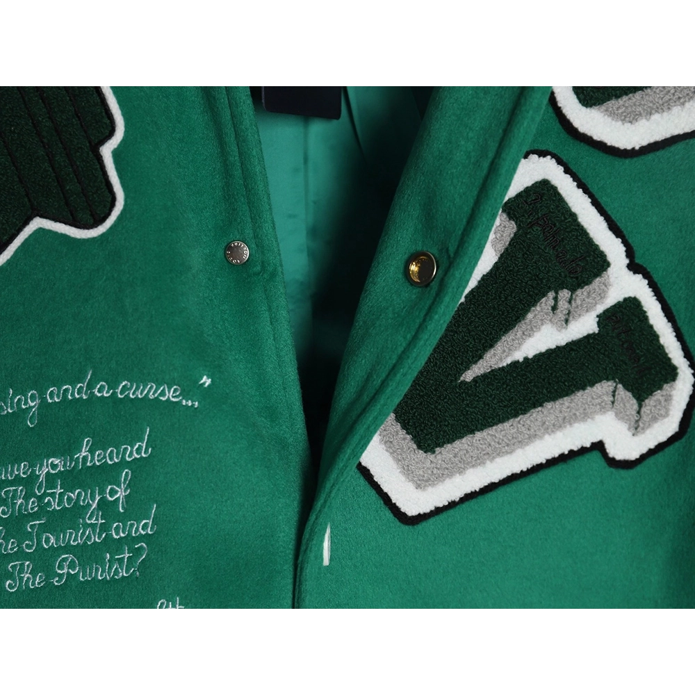 Louis vuitton The Wizard of Oz wool and leather baseball jacket,Cheap Replica Reps Louis Vuitton