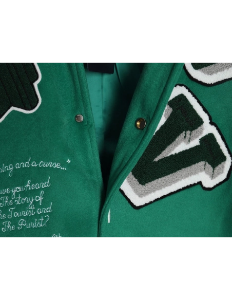 Louis vuitton The Wizard of Oz wool and leather baseball jacket,Cheap Replica Reps Louis Vuitton