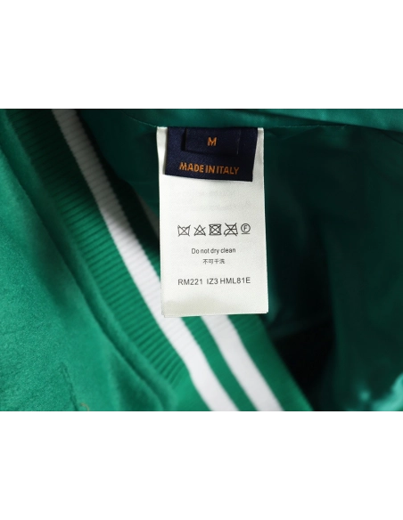 Louis vuitton The Wizard of Oz wool and leather baseball jacket,Cheap Replica Reps Louis Vuitton