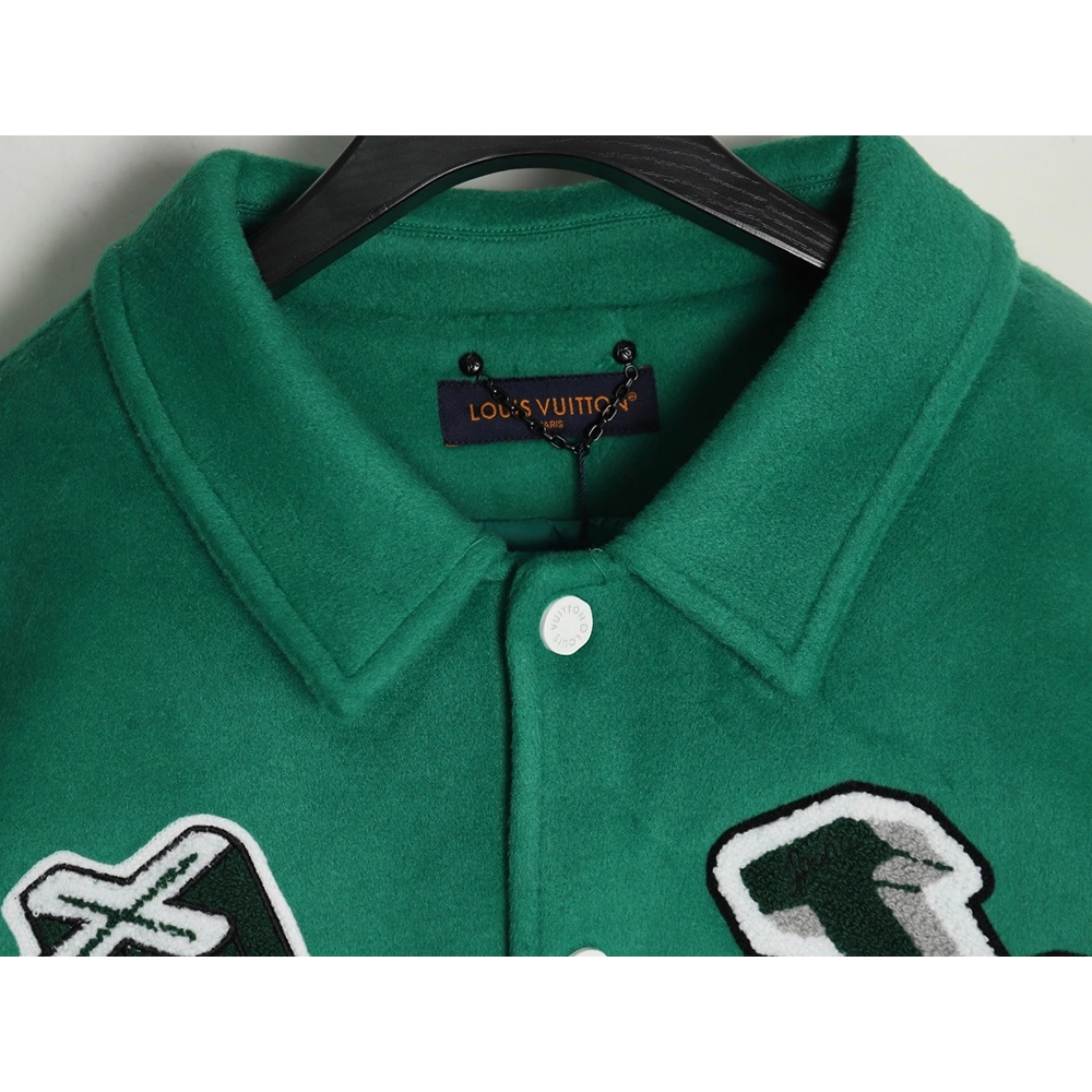 Louis vuitton The Wizard of Oz wool and leather baseball jacket,Cheap Replica Reps Louis Vuitton