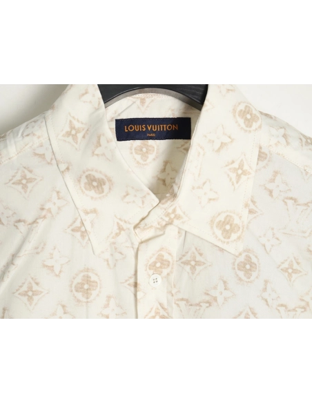Louis Vuitton Gold Print Shirt SXL,Cheap Replica Reps Louis Vuitton