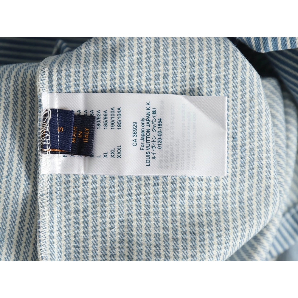 Louis vuitton blue ink monogram denim shirt jacket SXL,Cheap Replica Reps Louis Vuitton