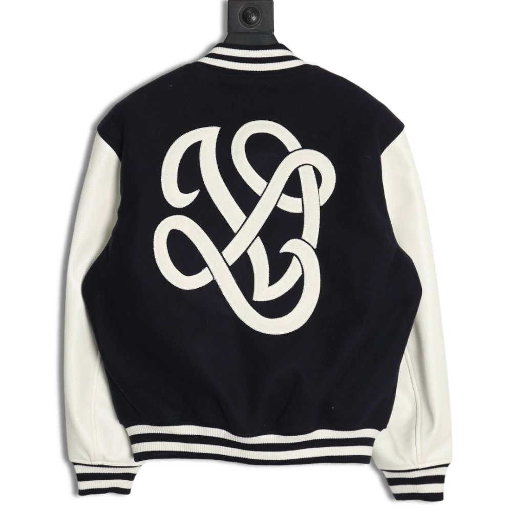 Louis Vuitton conch embroidered logo baseball jacket SXL,Cheap Replica Reps Louis Vuitton