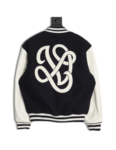Louis Vuitton conch embroidered logo baseball jacket SXL,Cheap Replica Reps Louis Vuitton