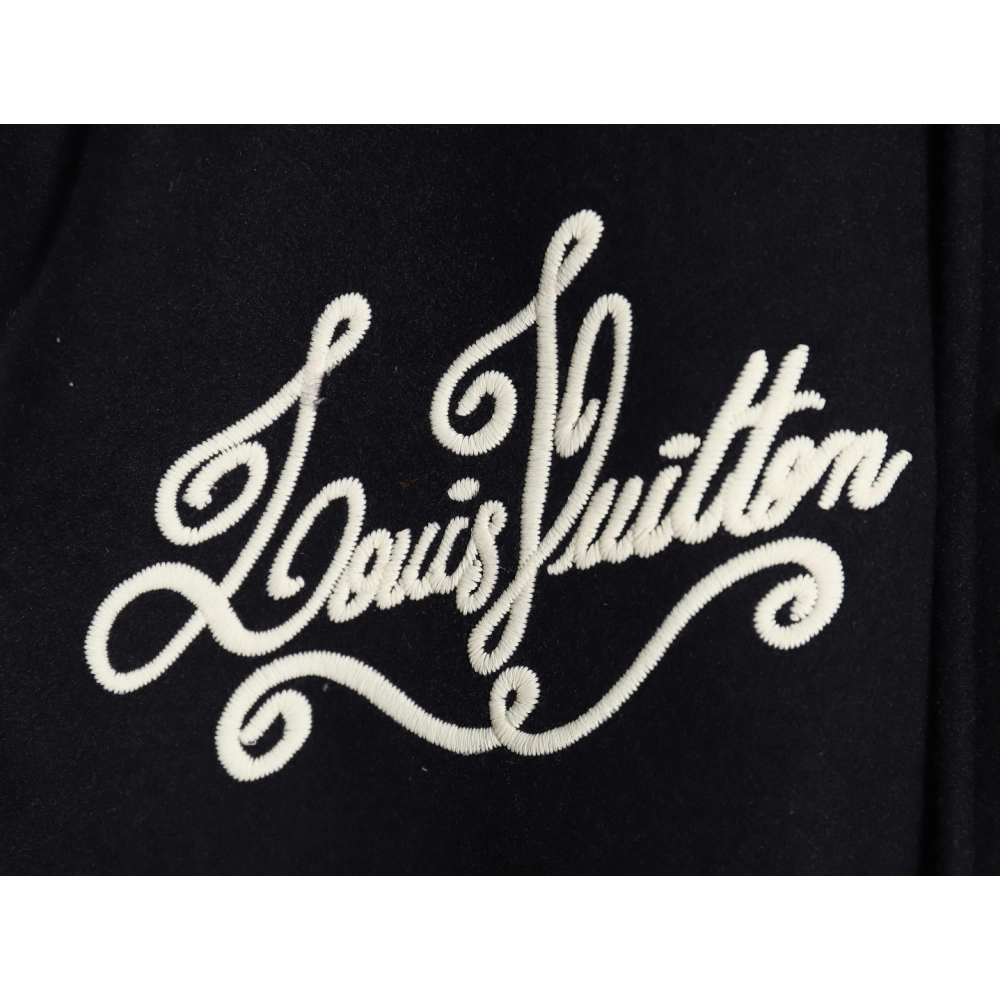 Louis Vuitton conch embroidered logo baseball jacket SXL,Cheap Replica Reps Louis Vuitton