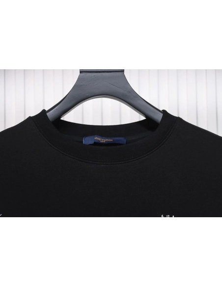 Louis Vuitton lettering shoe print crewneck sweatshirt,Cheap Replica Reps Louis Vuitton