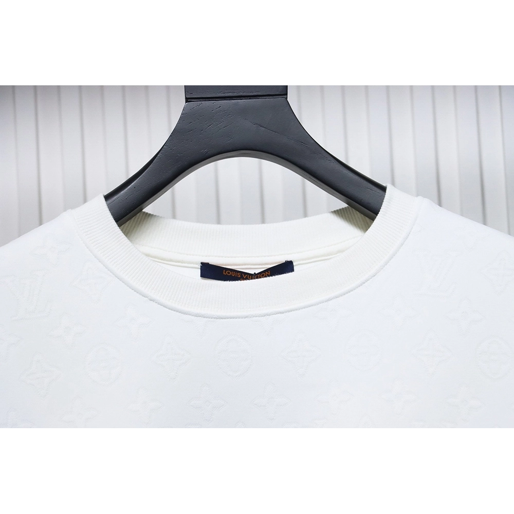 Louis Vuitton Checkerboard Crew Neck Sweatshirt TSK1,Cheap Replica Reps Louis Vuitton