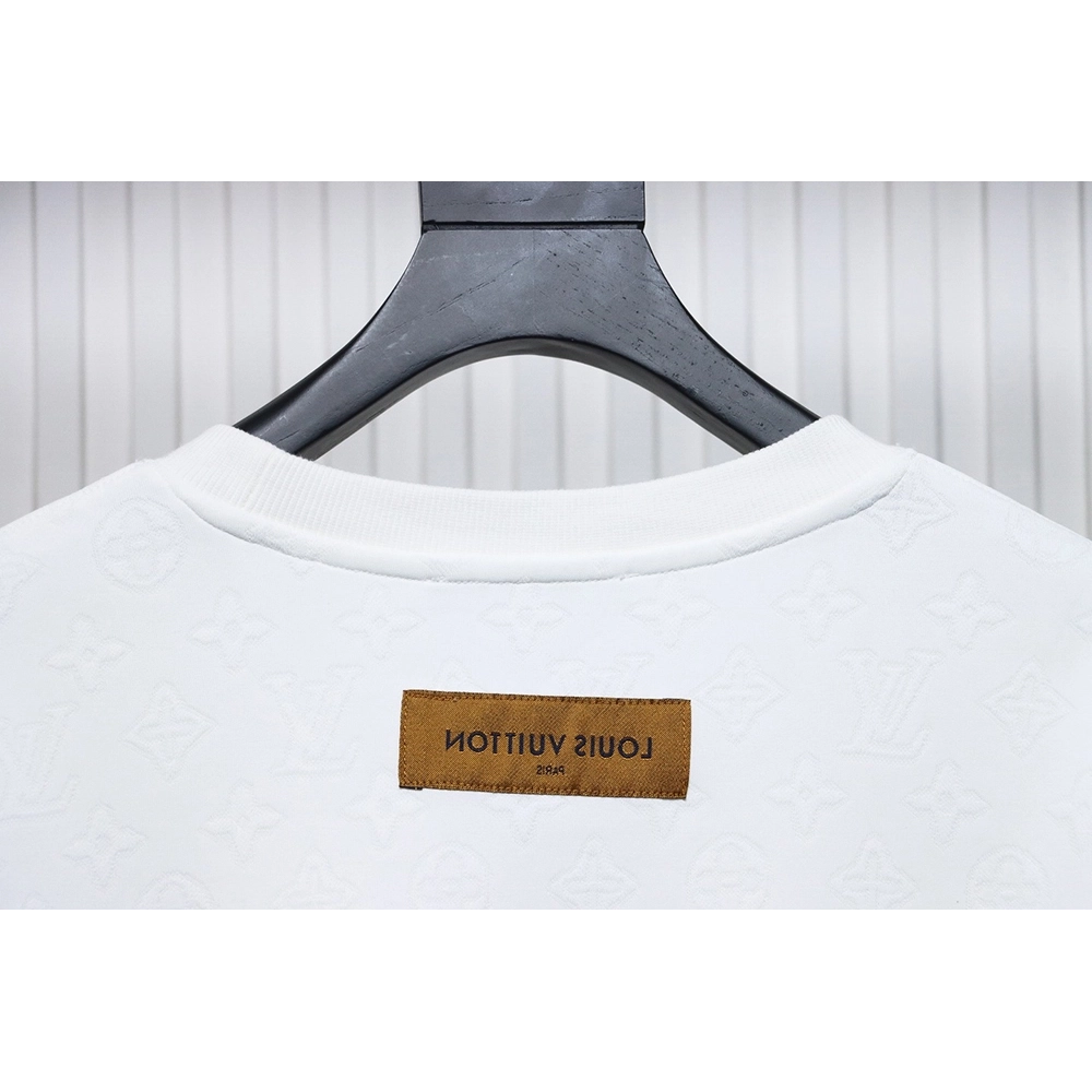 Louis Vuitton Checkerboard Crew Neck Sweatshirt TSK1,Cheap Replica Reps Louis Vuitton