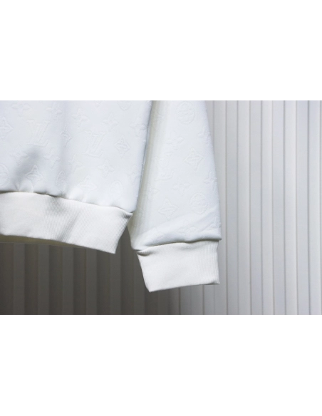 Louis Vuitton Checkerboard Crew Neck Sweatshirt TSK1,Cheap Replica Reps Louis Vuitton