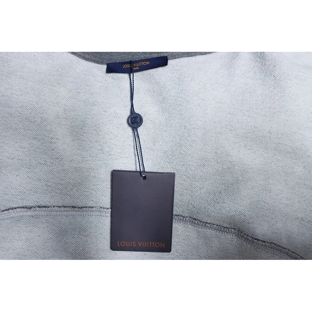 Louis Vuitton Nigo Grey Raglan Sleeve Crewneck Sweatshirt,Cheap Replica Reps Louis Vuitton