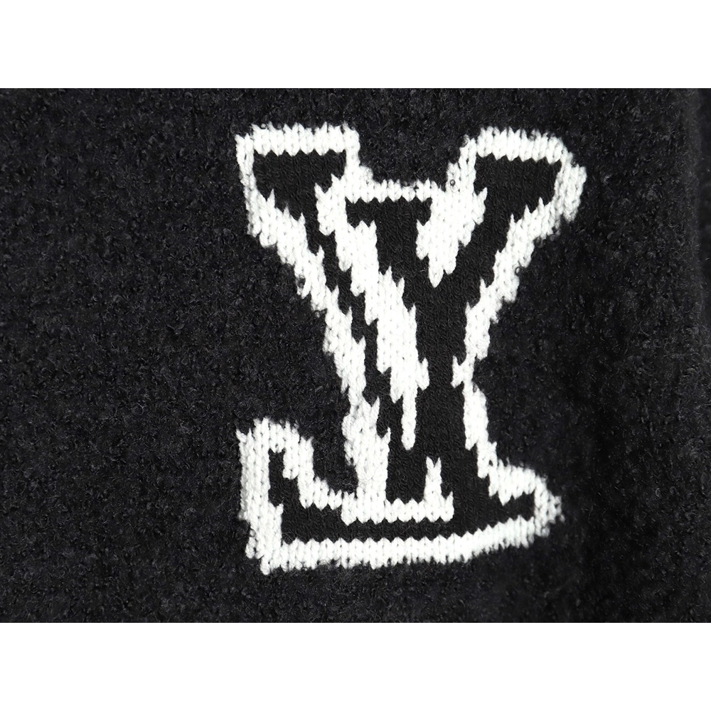 Louis Vuitton Logo Knit Crewneck Sweater TSK1,Cheap Replica Reps Louis Vuitton