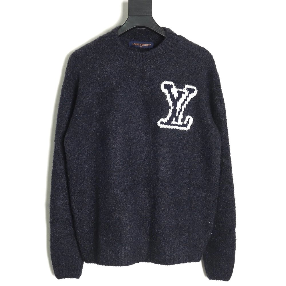 Louis Vuitton Logo Knit Crewneck Sweater,Cheap Replica Reps Louis Vuitton