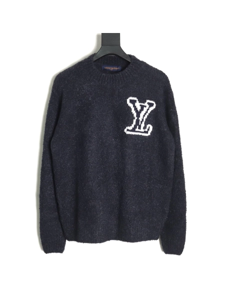 Louis Vuitton Logo Knit Crewneck Sweater,Cheap Replica Reps Louis Vuitton