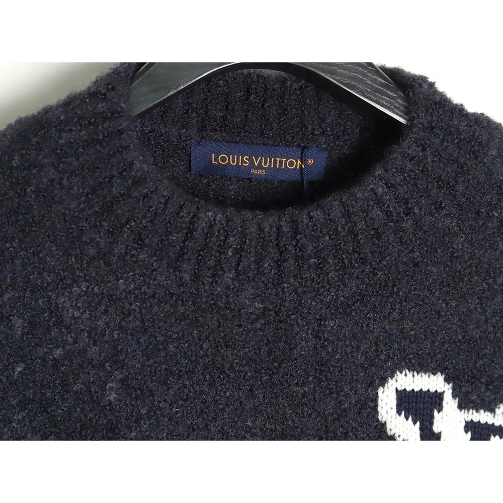 Louis Vuitton Logo Knit Crewneck Sweater,Cheap Replica Reps Louis Vuitton