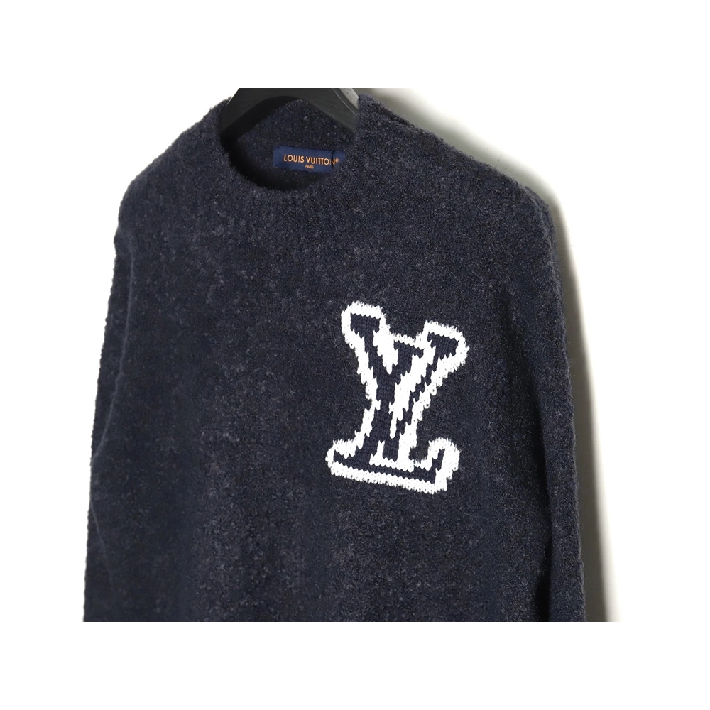 Louis Vuitton Logo Knit Crewneck Sweater,Cheap Replica Reps Louis Vuitton