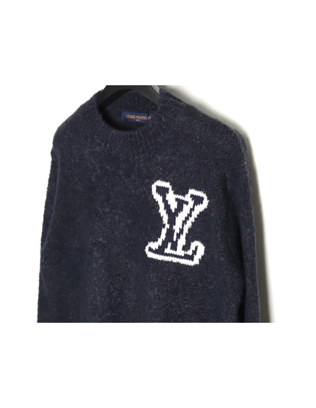 Louis Vuitton Logo Knit Crewneck Sweater,Cheap Replica Reps Louis Vuitton
