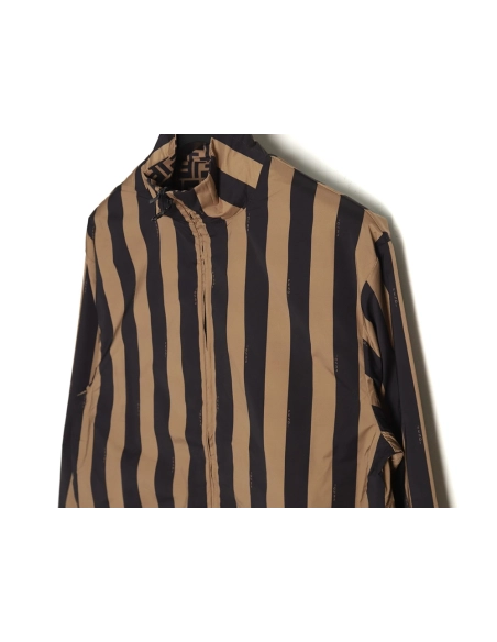 Fendi allover print reversible standup collar jacket TSK1 SXL,Cheap Replica Reps Fendi