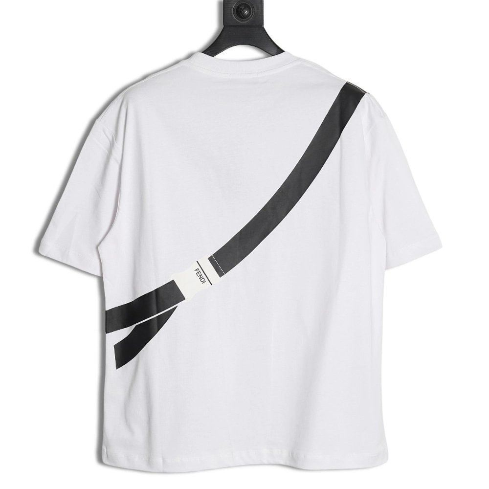 Fendi chest bag print short sleeve,Cheap Replica Reps Fendi