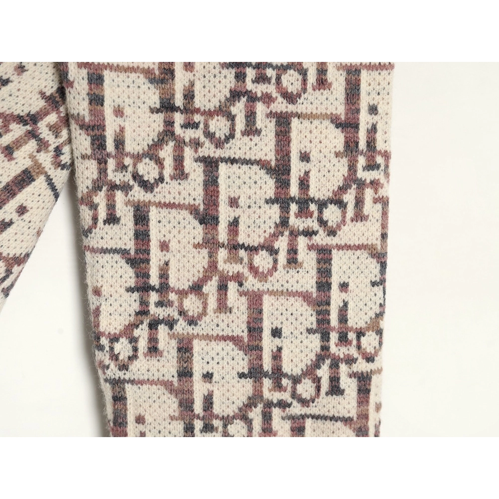 Dior monogram jacquard crew neck sweater,Cheap Replica Reps Dior