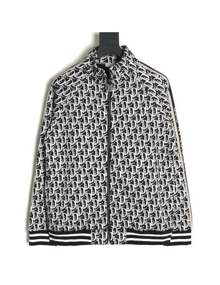 Dior allover jacquard side webbing jacket set (black),Cheap Replica Reps Dior