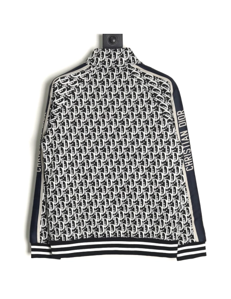 Dior allover jacquard side webbing jacket set (black),Cheap Replica Reps Dior