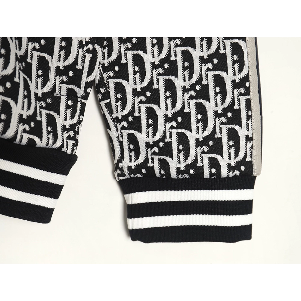 Dior allover jacquard side webbing jacket set (black),Cheap Replica Reps Dior