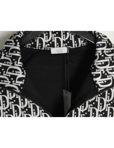 Dior allover jacquard side webbing jacket set (black),Cheap Replica Reps Dior